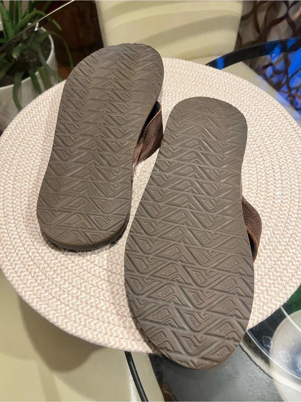 REEF Cushion Phantom Leather Flip Flops